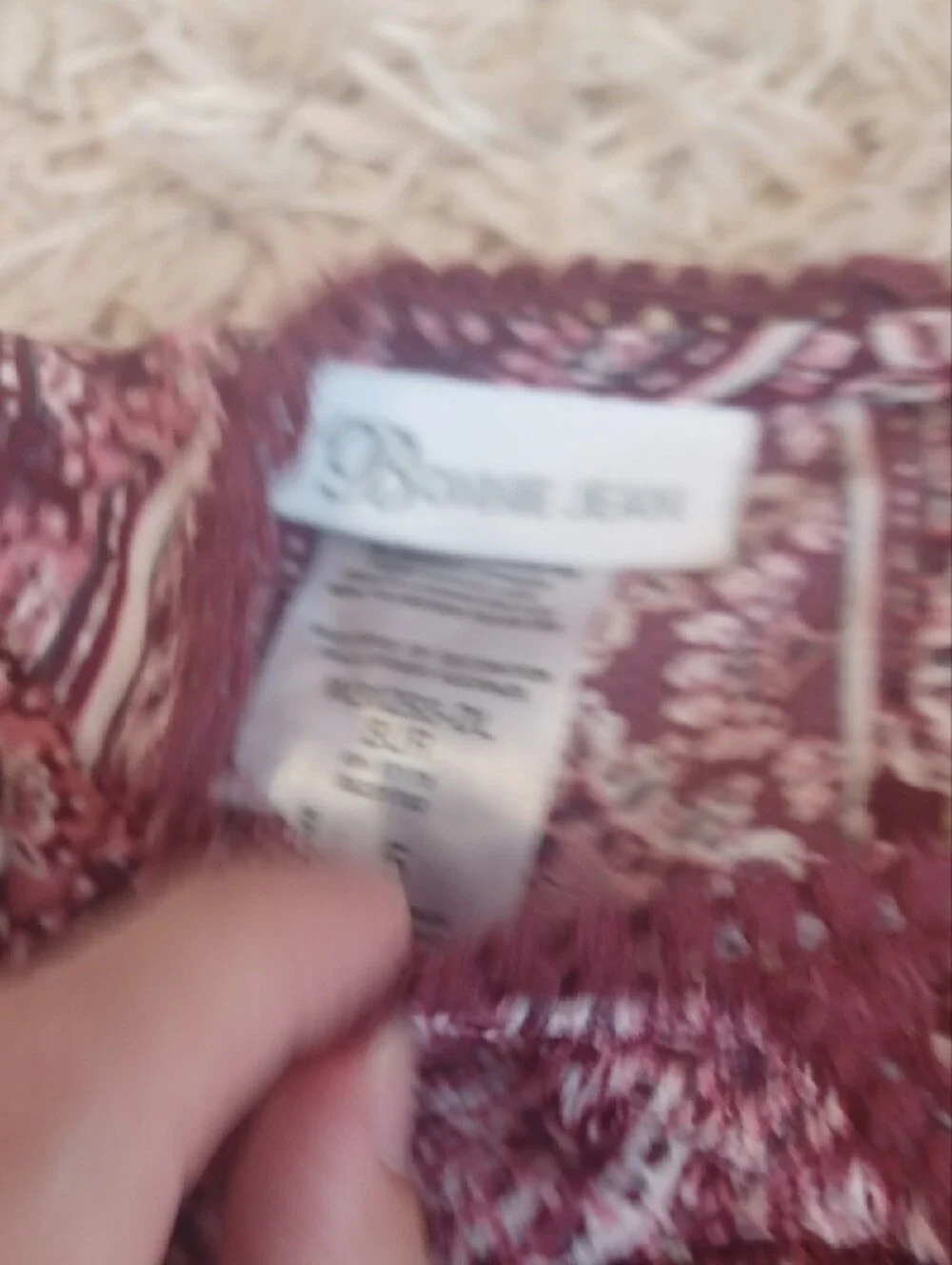 Bonnie Jean Burgundy Paisley Lace-Accent Dress